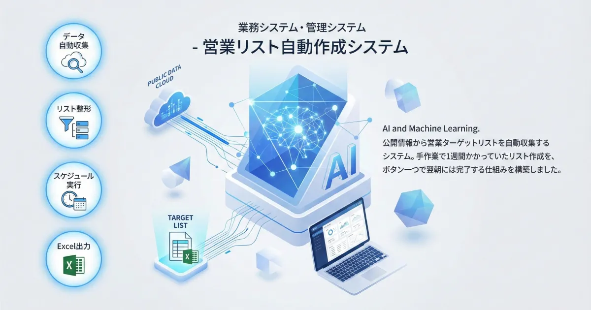 M&A営業リスト作成