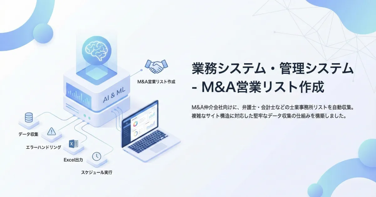 営業リスト自動作成システム